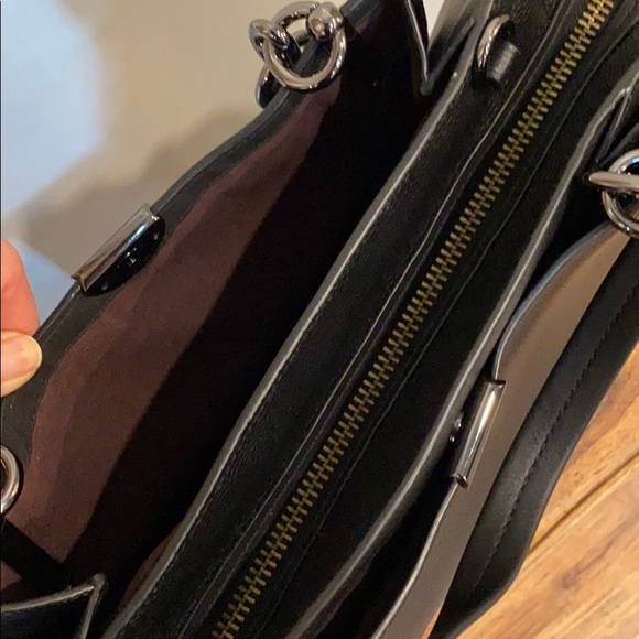 Coach Dreamer 36 Mixed Leather Black Gunmetal - Picture 6 of 10